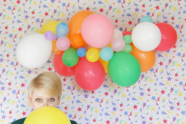 DIY Balloon Garland by Hands Occupied