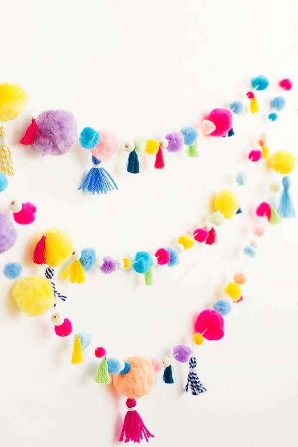 Pom Pom Tassel Garland DIY by Alice and Lois