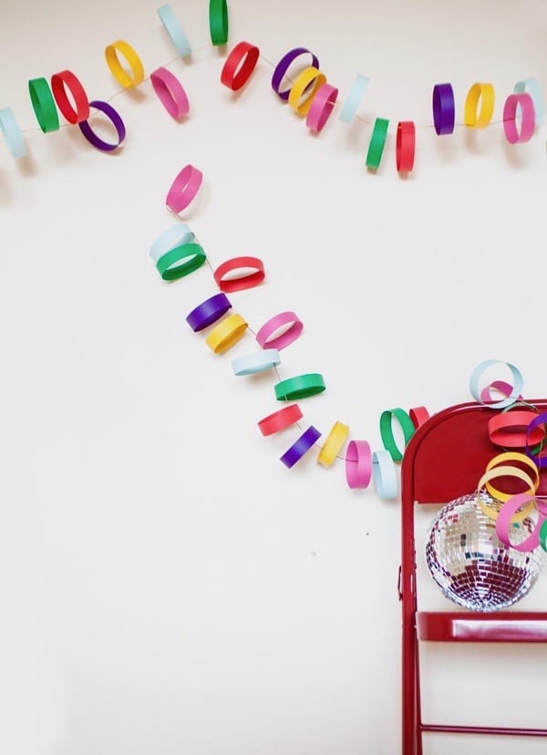 Rainbow Paper Garland DIY by A Subtle Revelry