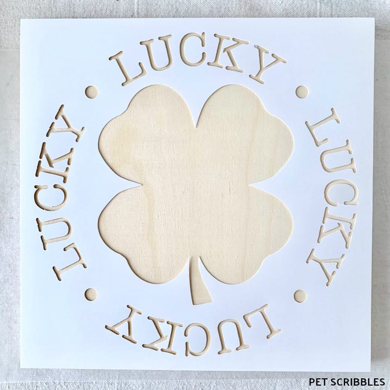 FolkArt Lucky Shamrock Stencil