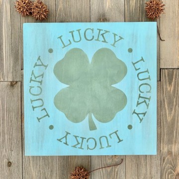 St. Patrick's Day Painted Wood Sign