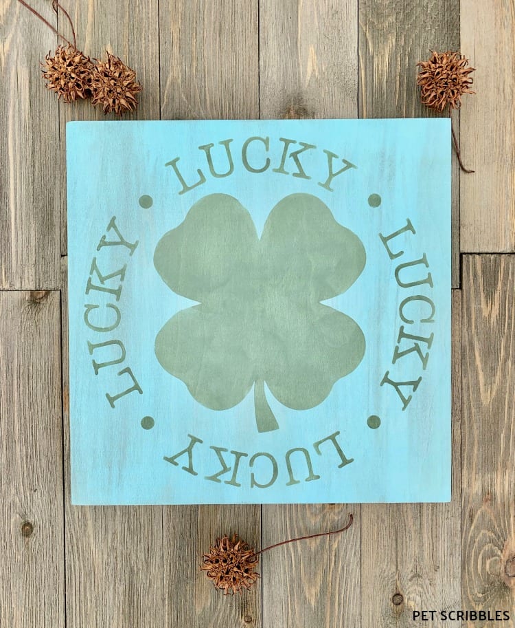 St. Patrick's Day Painted Wood Sign