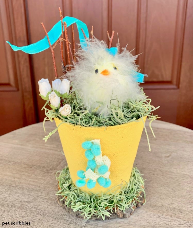 Easter Chick Peat Pot Craft