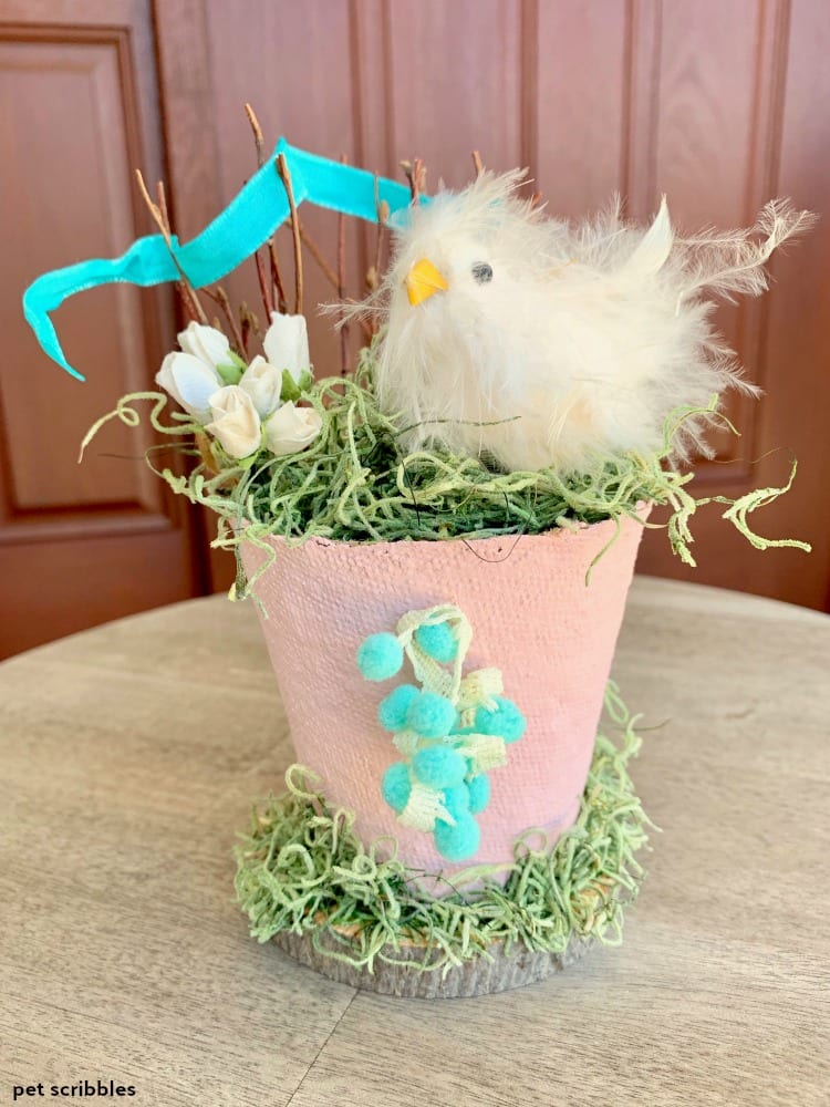 Easter Chick Peat Pot DIY