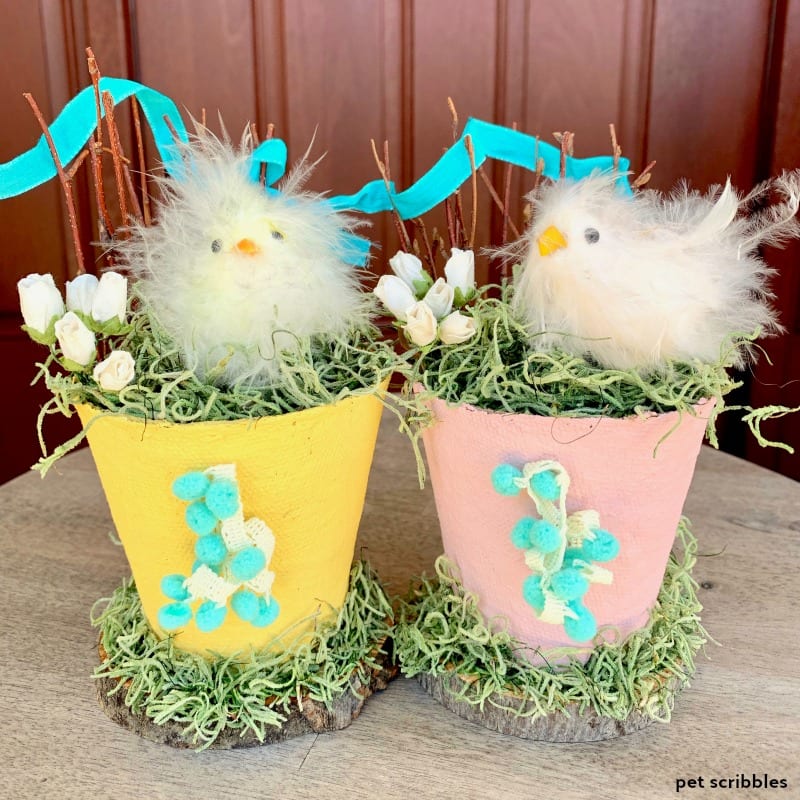 Easter Peat Pot Decorations