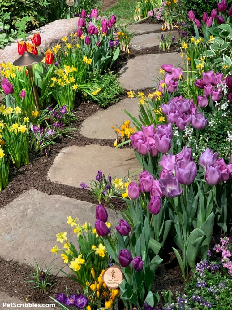 Spring garden path at 2019 Philadelphia Flower Show