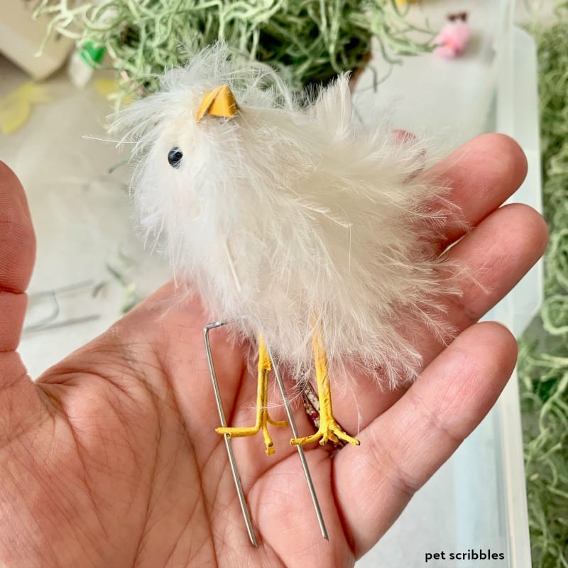 pale pink Easter chick for decoration