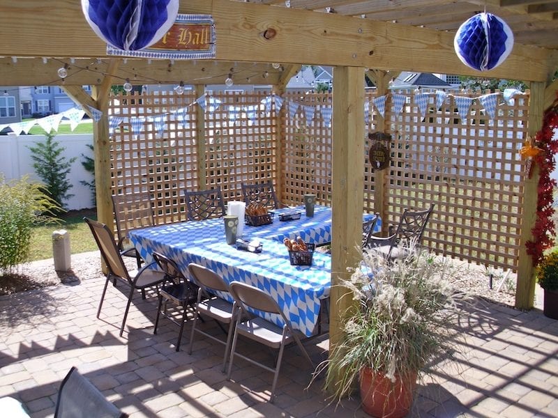 Oktoberfest table setup