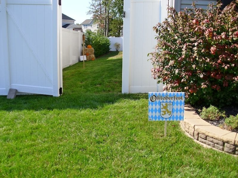 Oktoberfest party entrance