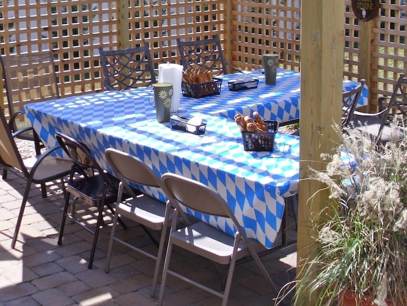 Oktoberfest party tables