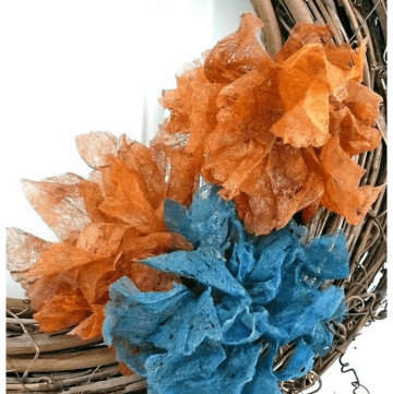 Dryer Sheet Flowers Tutorial