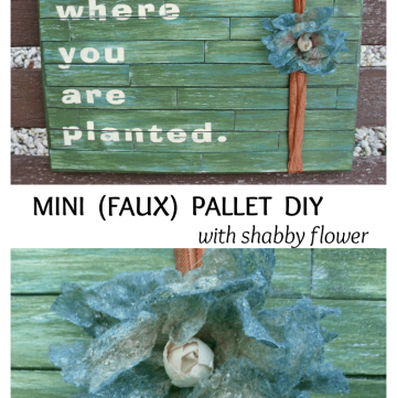 mini faux pallet diy