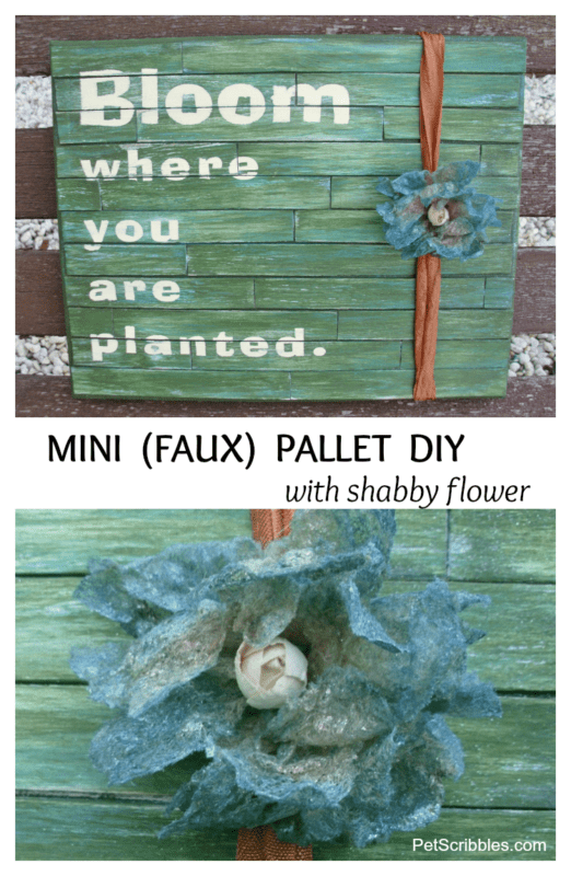 mini faux pallet diy