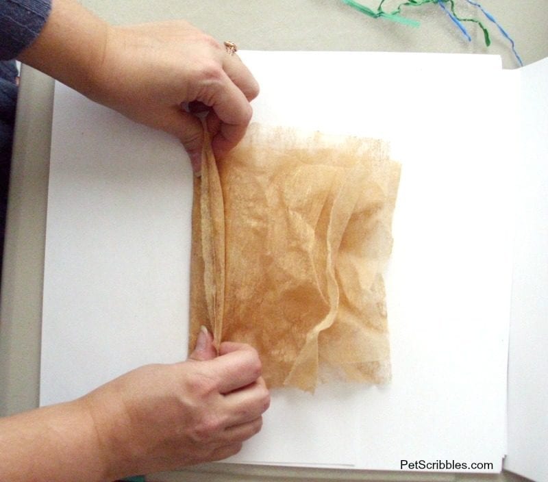 making dryer sheet flowers