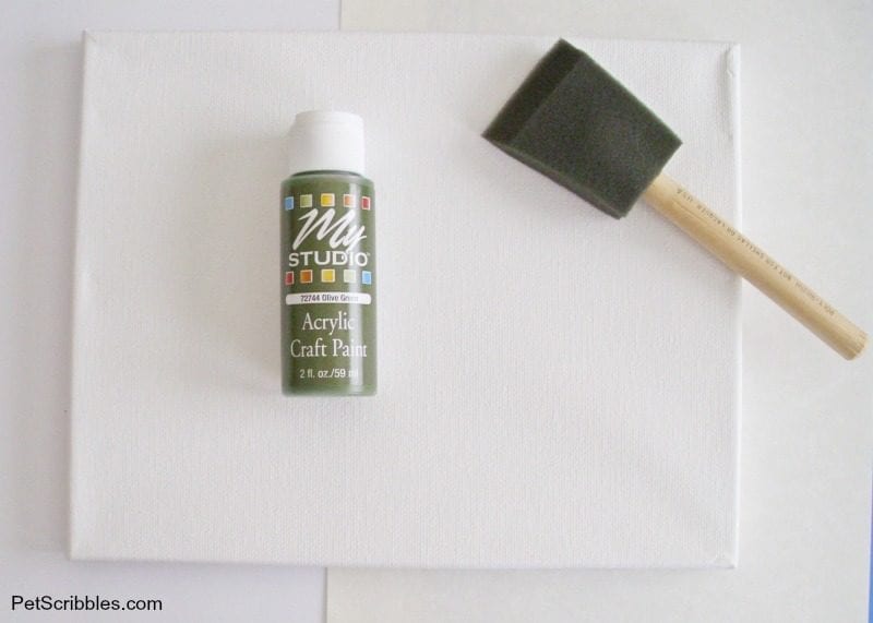 olive craft paint for canvas