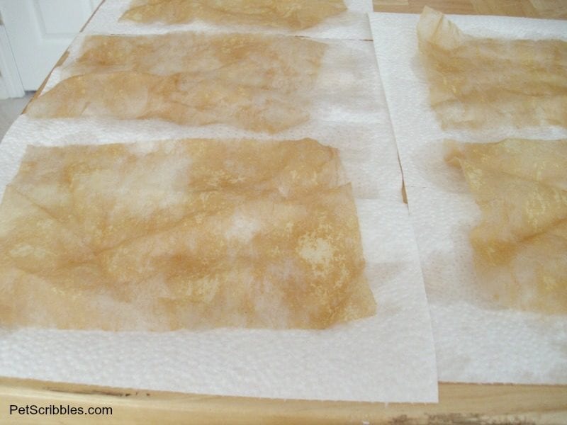 tea dyed dryer sheets