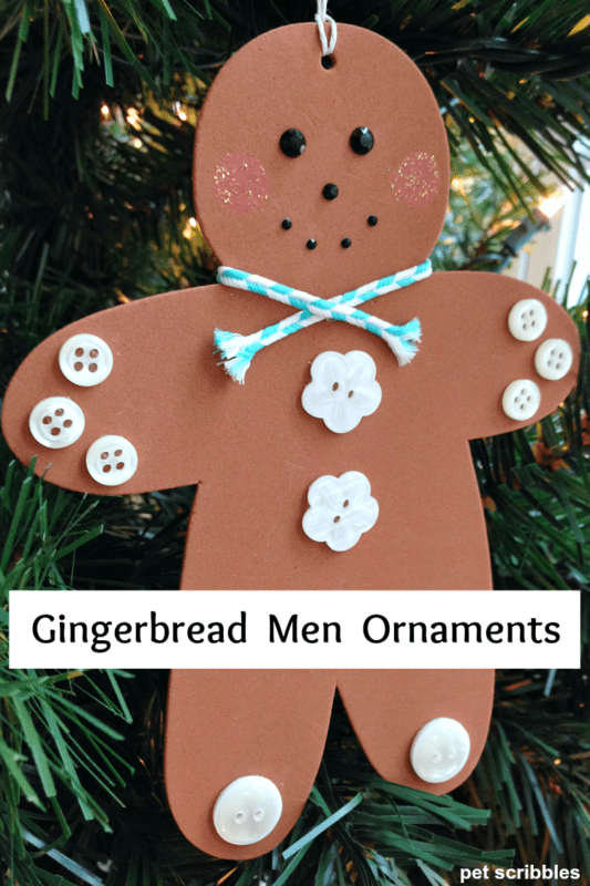 DIY Gingerbread Men Ornaments