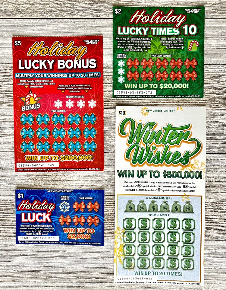 NJ Lottery Holiday Scratch-Off Tickets