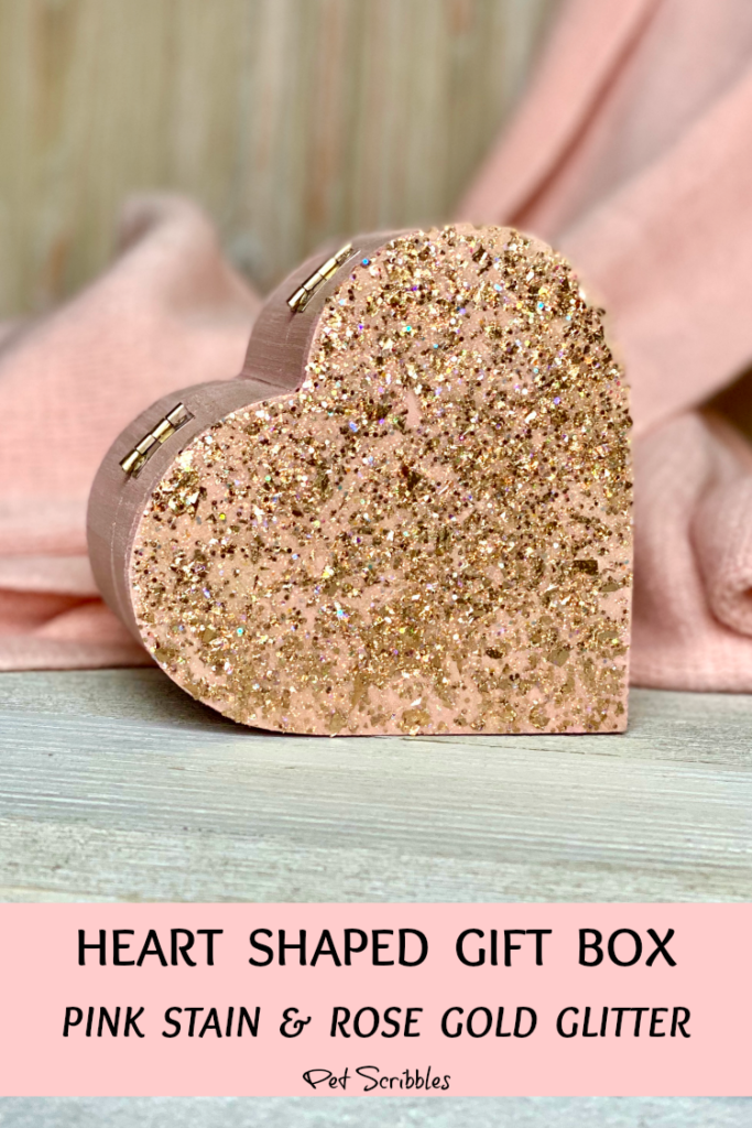 pink heart shaped gift box