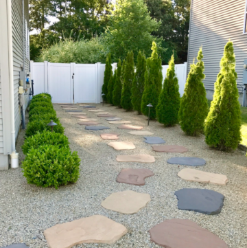 Easy Care Side Yard Makeover