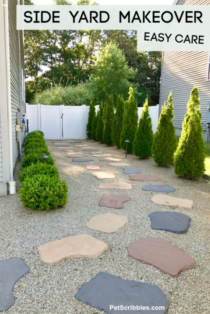 Easy Care Side Yard Makeover