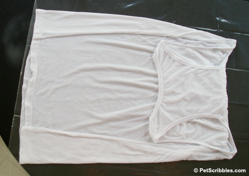 white tank top used for tie dying
