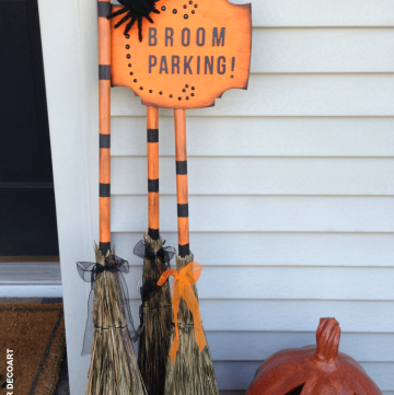 Broom Parking Halloween Display