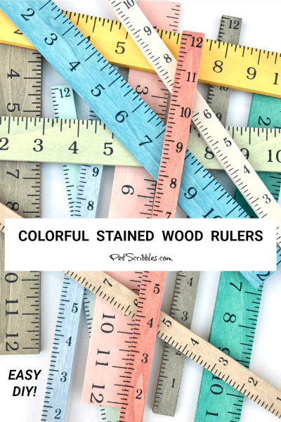 Ruler Crafts: How to make colorful stained rulers - Garden Sanity by ...