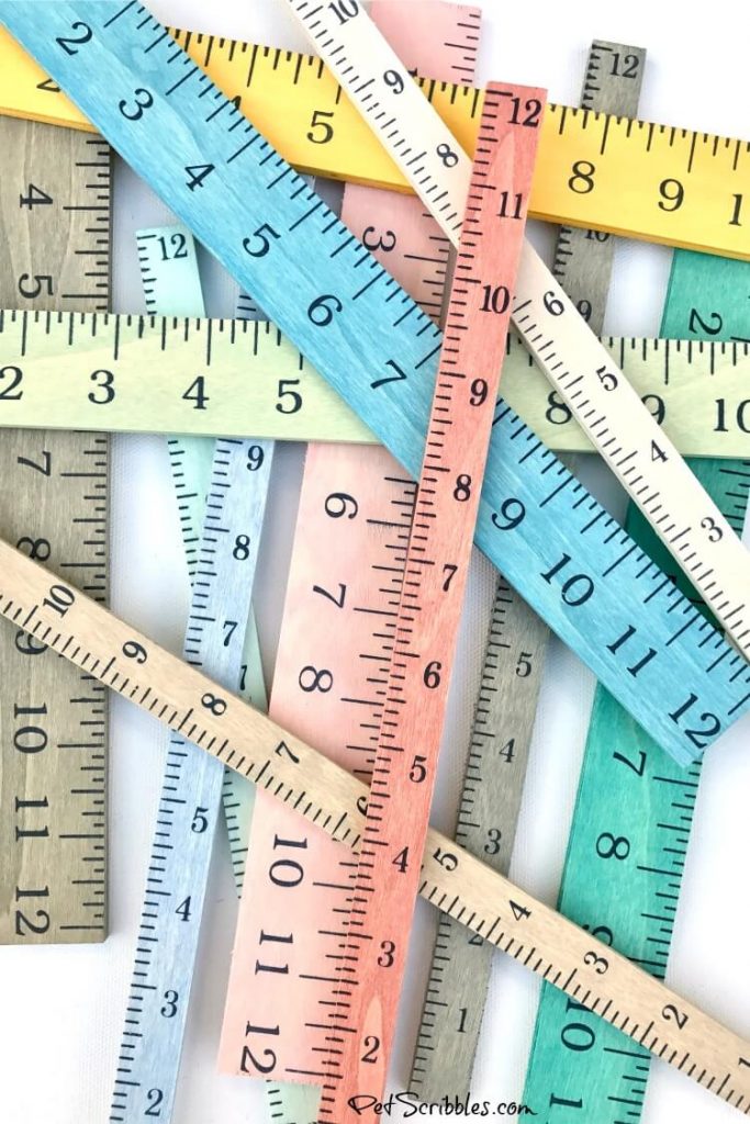 Ruler Crafts: How to make colorful stained rulers - Pet Scribbles