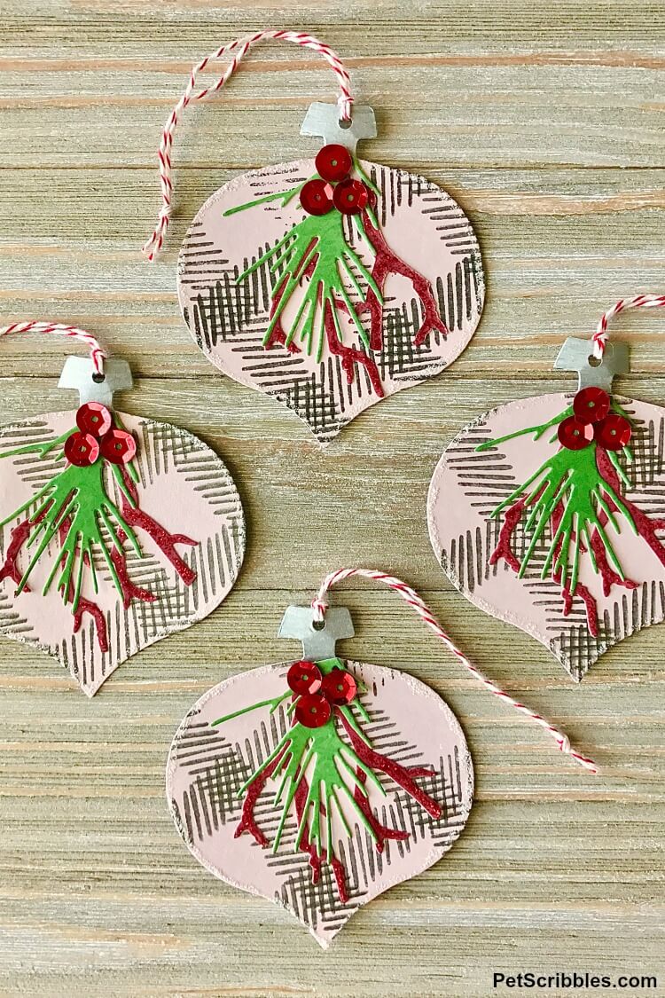 Christmas paper ornaments tutorial