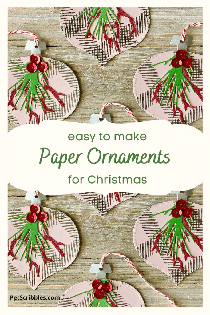 easy paper ornaments for Christmas
