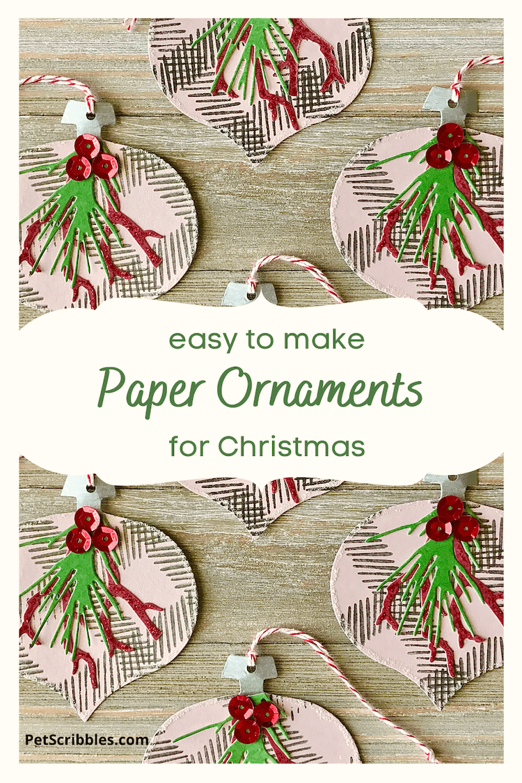 easy paper ornaments for Christmas