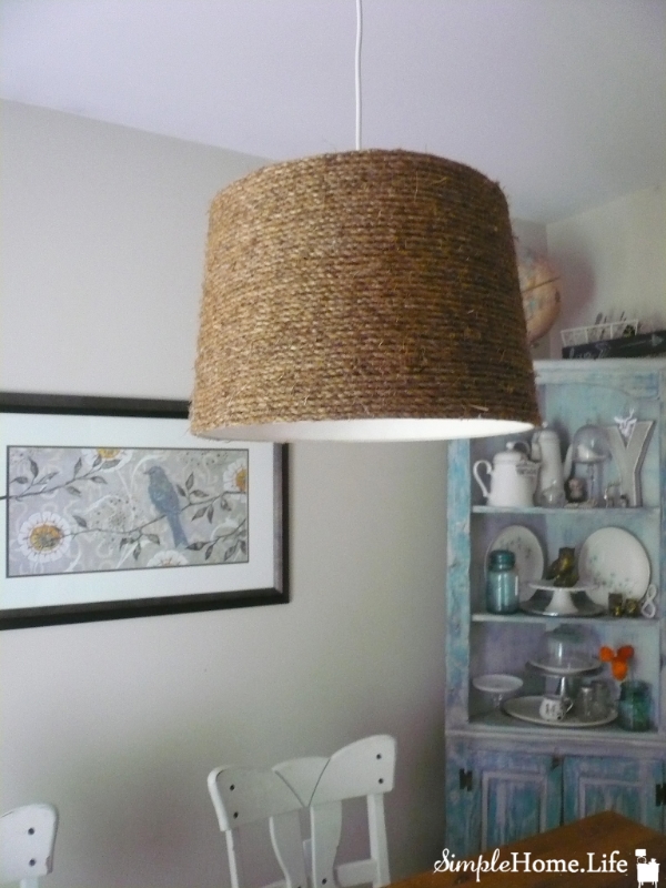 DIY rope lampshade