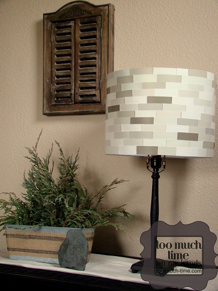 paint chip lampshade