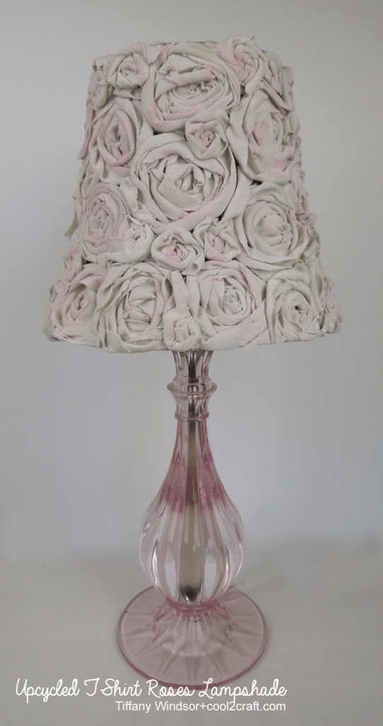 T-shirt roses lampshade