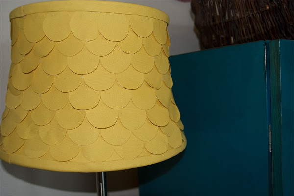 scalloped fabric lampshade