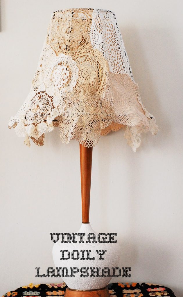 vintage doily lampshade