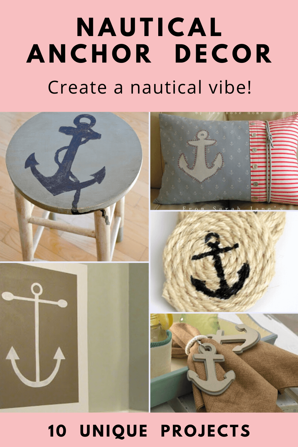 Anchors Away - Contemporary Nautical Anchor Art Wall Art, Canvas