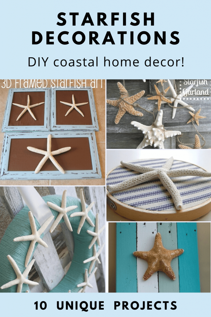 DIY Starfish Decorations tutorials for coastal decor