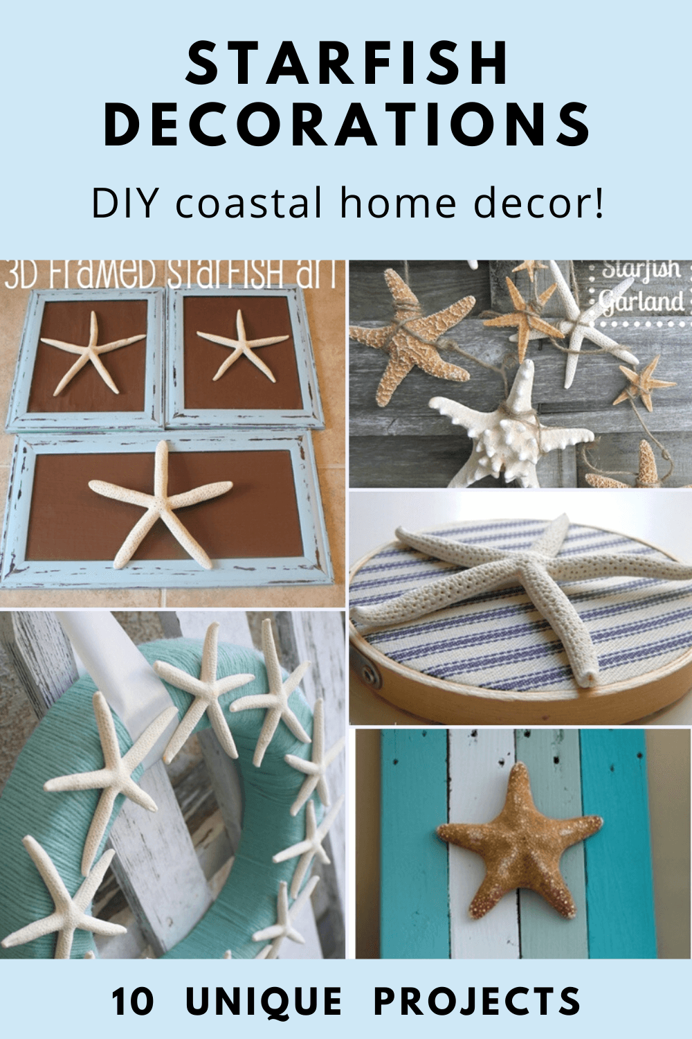 Starfish Decorations: 10 Easy DIYs - Garden Sanity by Pet Scribbles