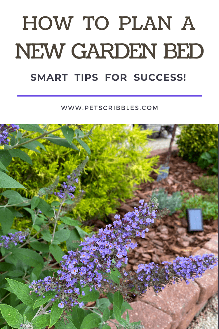 How to plan a new garden with detailed advice about effort, sun, soil, deer, rabbits, trees, shrubs, perennials, bulbs and annuals. With careful planning, you can have a new garden that will thrive! via @petscribbles