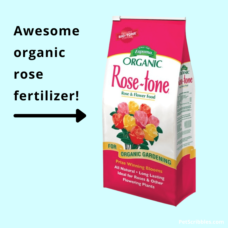 bag of Espoma Rose-tone fertilizer